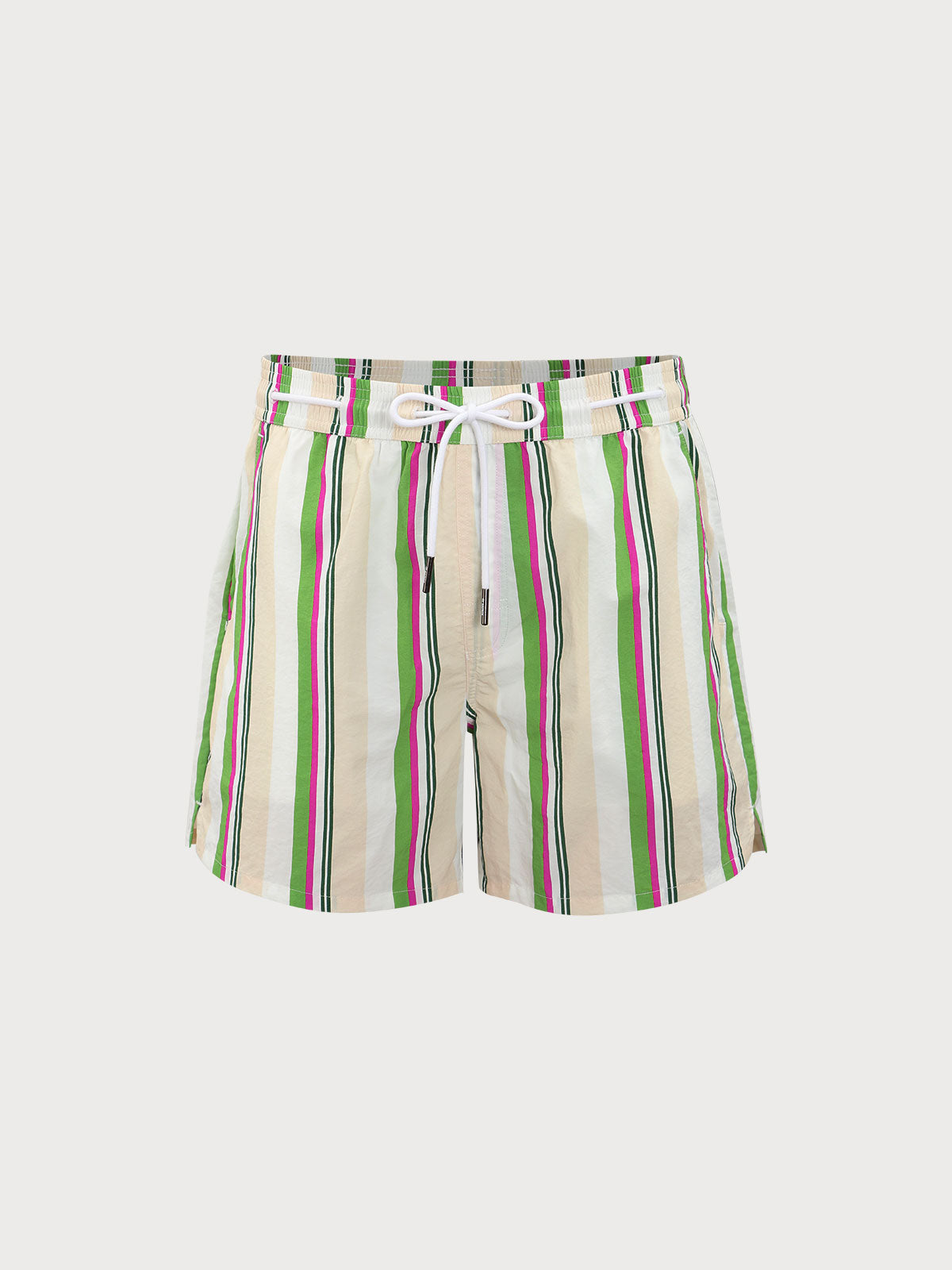 men_-s-woven-nylon-swim-shorts-green-sustainable-men_s_beach_shorts-gl123f Hapnix® - The Fruits Men's 5" Swim Trunks - Image 1