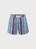 Hapnix® - The Colorful Stripe Men's 5" Swim Trunks