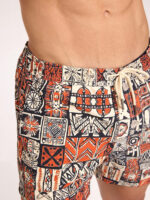 Hapnix®- AfricaⅡ- The Orange Men's 5" Swim Trunks - Image 8