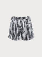 Hapnix® - The Zebra Stripe Men's 5" Swim Trunks - Image 2