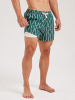 Hapnix® - Men's Green 5" Swim Trunks - Image 2