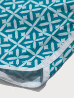 Blue Plaid Beach Men's 7" Swimming Trunks - Image 5