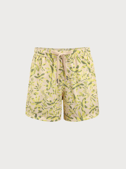 The Banana Leaves Beach Men's 5" Swimming Trunks