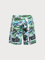 Hapnix® - Men's Green Printed 7" Swim Trunks - Image 8