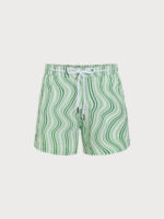Hapnix® - The Green Stripe Men's 5" Swim Trunks - Image 8