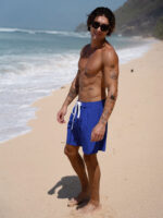 Hapnix® - The Blue Men's 7" Swim Trunks - Image 4