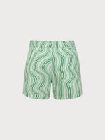 Hapnix® - The Green Stripe Men's 5" Swim Trunks - Image 9