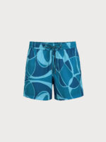 The Blue Geometric Men's 5" Swimming Trunks
