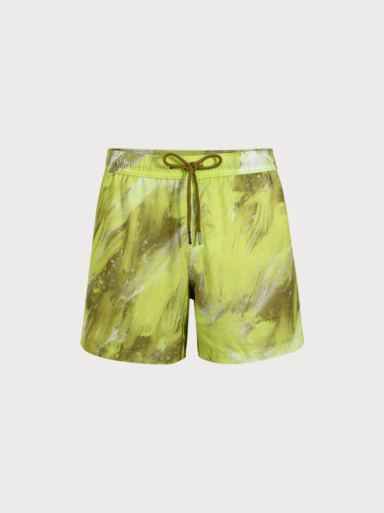 Yellow Breeze Beach Men's 5" Swimming Trunks