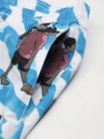 Hapnix® - The Blue White Men's 7" Swim Trunks - Image 9