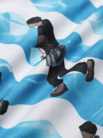 Hapnix® - The Blue White Men's 7" Swim Trunks - Image 12