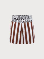 Hapnix® - The Coffee Stripe Men's 7" Swim Trunks - Image 5