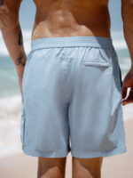 Hapnix® - The Light Blue Men's 5" Swim Trunks - Image 4