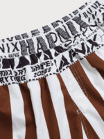 Hapnix® - The Coffee Stripe Men's 7" Swim Trunks - Image 7