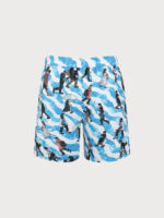 Hapnix® - The Blue White Men's 7" Swim Trunks - Image 15