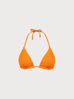 Orange Reversible Halter Triangle Bikini Top - Image 8