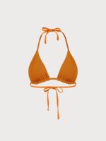 Orange Reversible Halter Triangle Bikini Top - Image 10
