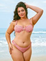 Red Gingham Underwire Bikini Top - Image 6