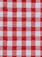 Red Gingham Ruched Bikini Bottom - Image 8