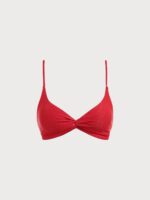 Red Twist Backless Bikini Top - Image 6