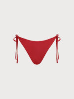 ECONYL® Red Reversible Tie Bikini Bottom - Image 8