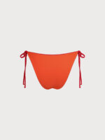 ECONYL® Red Reversible Tie Bikini Bottom - Image 11