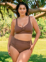 Ruched Plus Size Tankini Bottom - Image 4