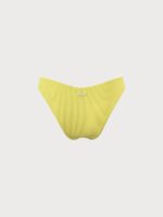 Yellow Solid Low Waisted Bikini Bottom - Image 6
