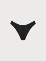 ECONYL® Black Solid Low Waisted Bikini Bottom - Image 5