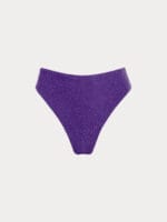 Purple Solid Lurex Bikini Bottom - Image 5