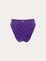 Purple Solid Lurex Bikini Bottom - Image 6