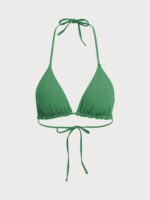 Halter Reversible Bikini Top-Green - Image 8