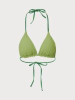 Halter Reversible Bikini Top-Green - Image 9