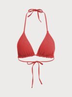 Halter Reversible Bikini Top-Red - Image 8