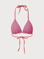 Halter Reversible Bikini Top-Red - Image 9