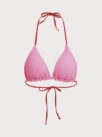Halter Reversible Bikini Top-Red - Image 10