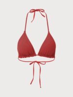 Halter Reversible Bikini Top-Red - Image 11