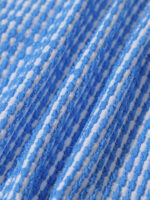 Blue Textured Striped Bikini Bottom - Image 7