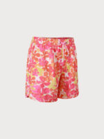 The Floral Print Men's 7" Beach Swimming Trunks - Image 2