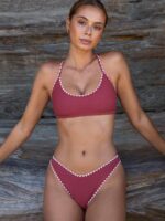 Tie Back Scoop Bikini Top - Image 7