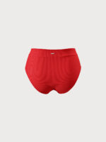 Red V-Cut Plus Size Bikini Bottom - Image 7
