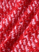 Red Striped Crochet Bikini Top - Image 8