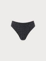 Black Polka Dot High Waisted Bikini Bottom - Image 5