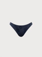Blue Shimmer Textured Bikini Bottom - Image 6