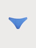 Blue Mesh Plaid Bikini Bottom - Image 8