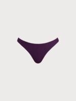 Dark Purple Natural Waisted Bikini Bottom - Image 6
