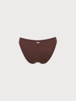 Dark Coffee V Cut Full Coverage Bikini Bottom - Image 11