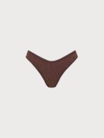Dark Coffee V Cut Full Coverage Bikini Bottom - Image 10