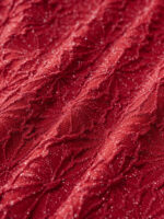 Wine Red Textured Full Coverage Bikini Bottom - Image 8
