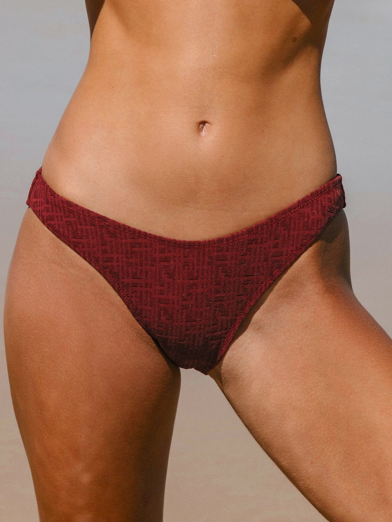 women-knitted-nylon-bikini-bottoms-sustainable-bikinis-7cdnoa Wine Red Monogram Bikini Bottom - Image 1